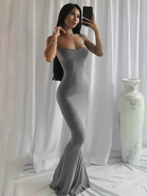Backless Long Maxi Dress - wantitall.org